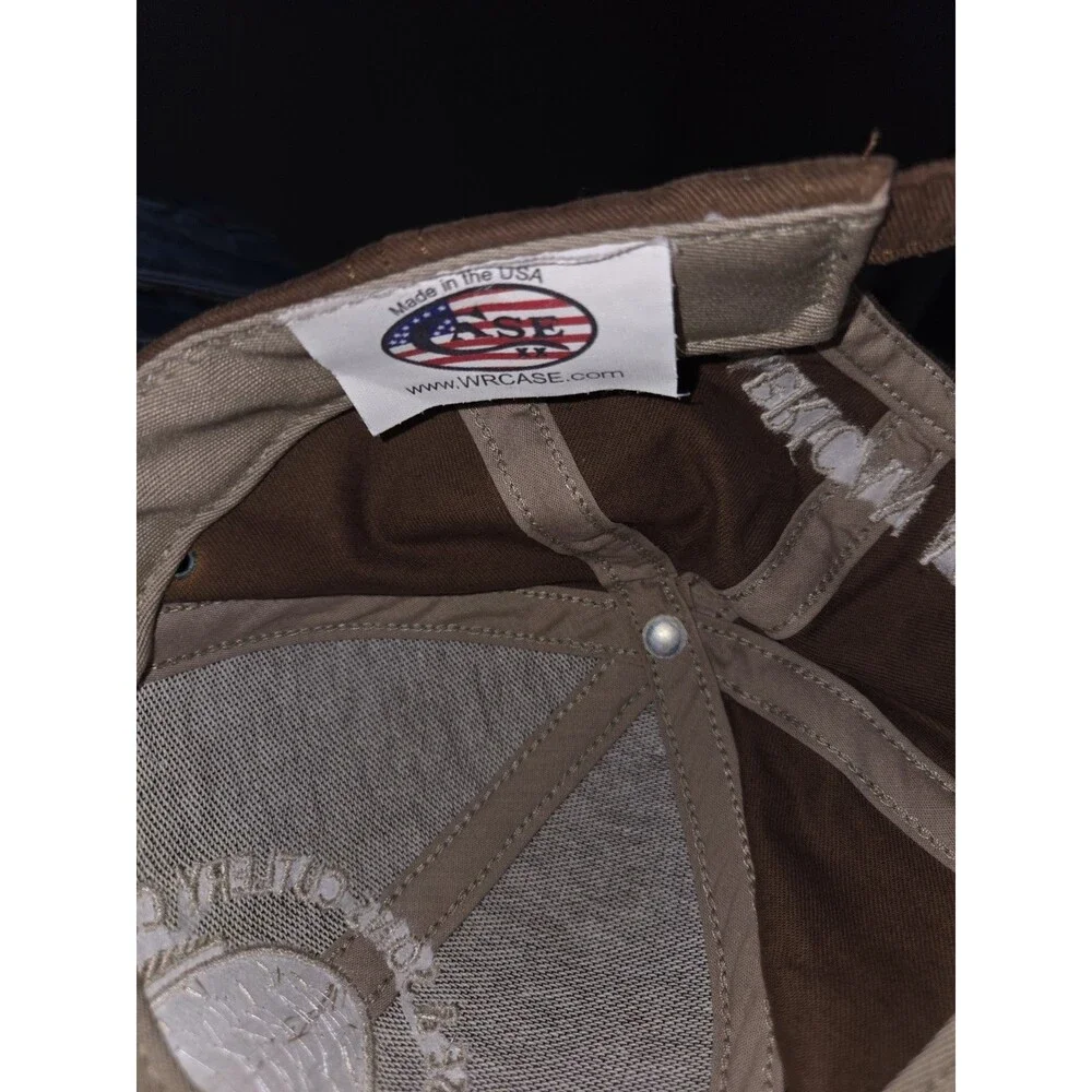 Vintage W.R. Case & Sons Cuttlery CO Embroidered Brown Trucker Hat Strapback